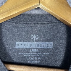 David Goggins T-Shirt Mens Large Heather Gray Stay Hard Gym Battle Axe Hatchet