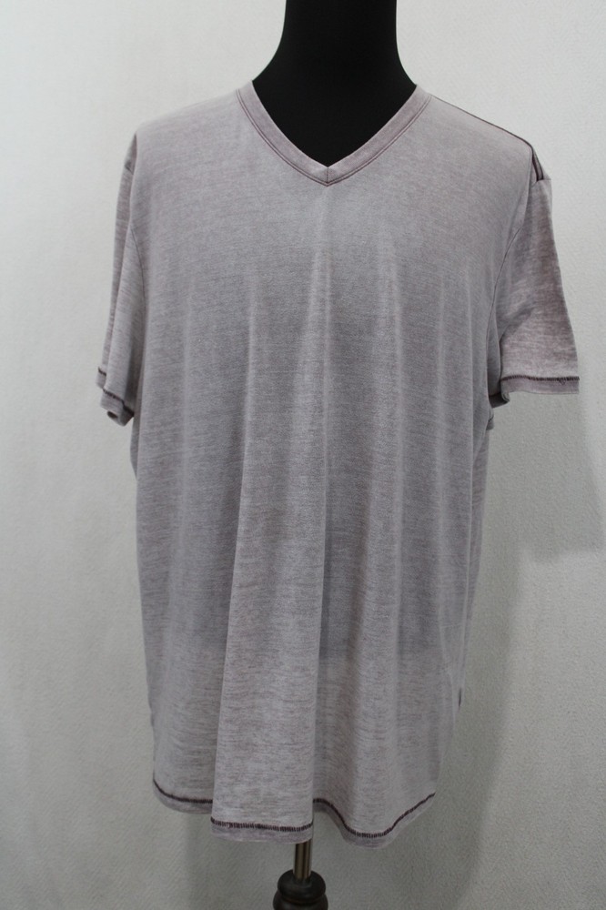 Lucky Brand Sz XXL Light Purple Ombre Venice Burnout Short Sleeve T-Shirt