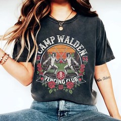 Camp Walden Fencing Club, Vintage Matching Camping, 90s The Parent Trap T-Shirt