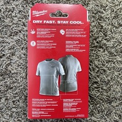 Milwaukee Workskin Performance T Shirt Short Sleeve Crew Men’s Size 2XL Gray NEW