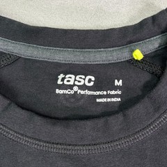 Tasc Performance Men’s T-shirt Medium M Black Bamboo Short Sleeve Crew Bamco