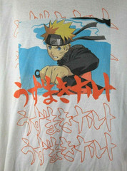 Naruto 2007 Shippuden 2002 Masashi Kishimoto T-Shirt Viz Media Large Vintage