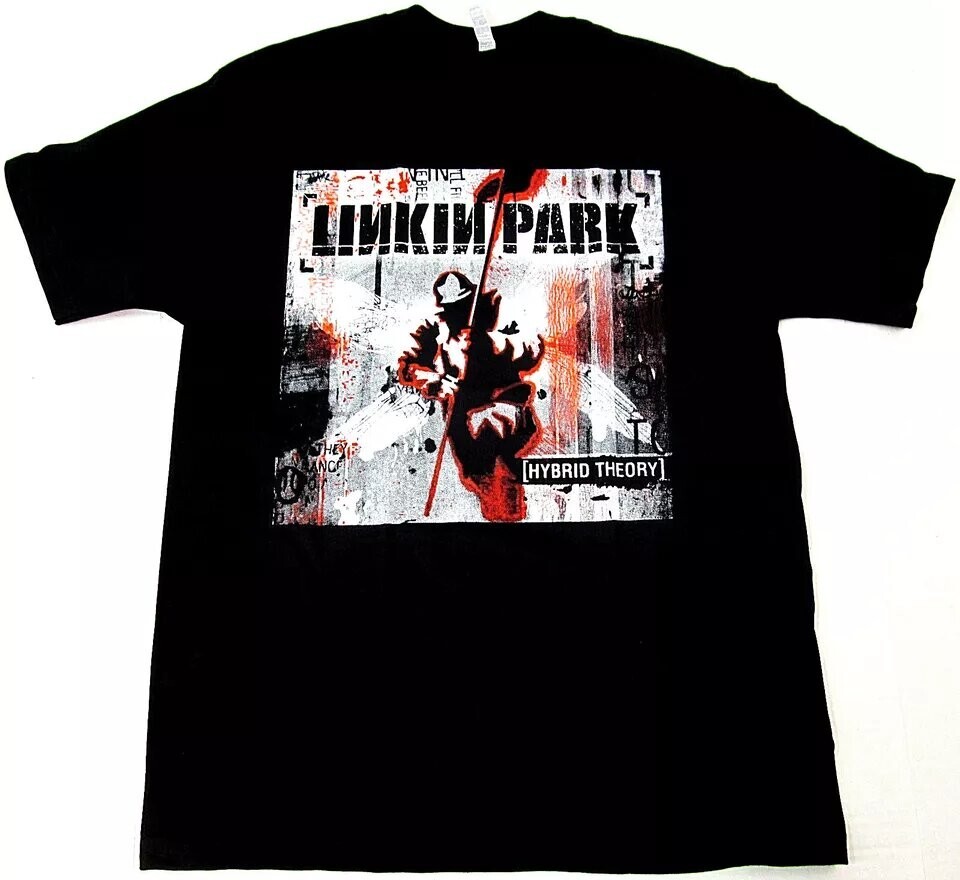 LINKIN PARK ‘Hybrid Theory’ T-shirt, Heavy Black Cotton T-shirt, Size S to 5XL