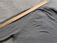Faherty Cloud Cotton Shirt Mens Large Gray Raglan Long Sleeve Henley Tagless