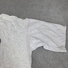 Vtg Single Stitch Mickey Mouse T-Shirt Two Tone Sleeves Size L Distressed Disney