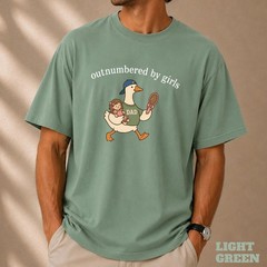 Outnumbered by Girls, Girl Dad Shirt Funny Father of Daughter T-Shirt