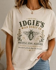Southern Vintage Honey Co. Shirt Idgie Whistle Stop Alabama Graphic Tee
