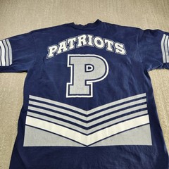 Vintage 90s New England Patriots Shirt Men XL AOP Salem Sports Single Stitch NFL