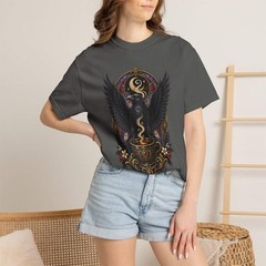 Gothic Espresso Raven T-Shirt Graphic