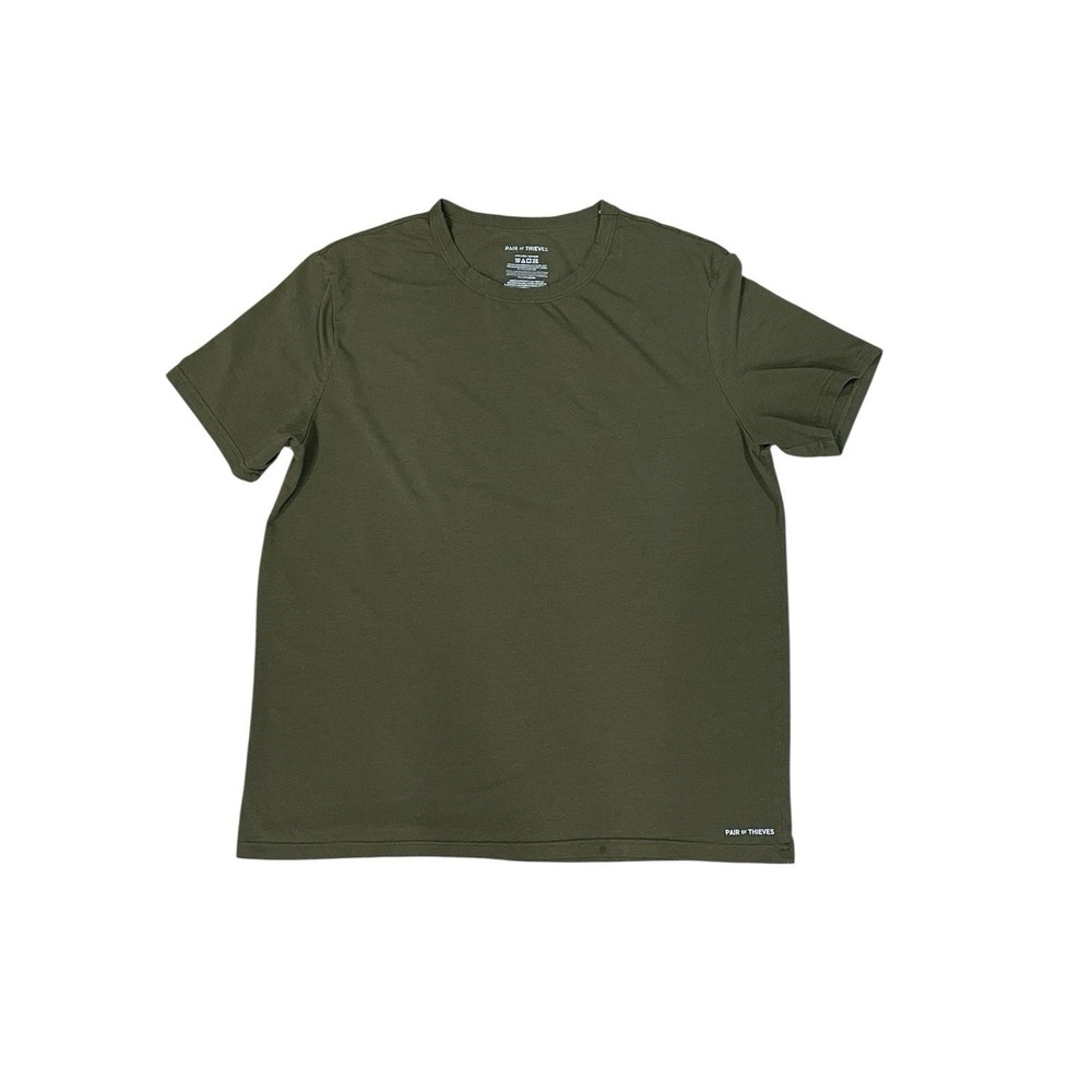 Pair Of Thieves Cotton Viscose Short Sleeve T Shirt Men’s XL Solid Green Olive
