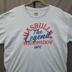 Hasbulla UFC T-Shirt Mens XXL Blue MMA The Legend Graphic Short Sleeve