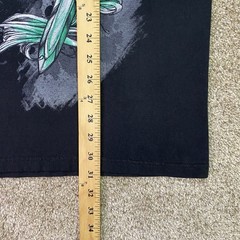 Vintage Tapout MPS Shirt Mens L Black Green Foil Skull Snake MMA UFC Fight Y2K