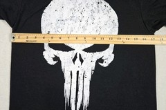 Mens Marvel The Punisher Short Sleeve T Shirt Black White Small