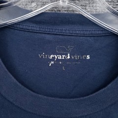 Vineyard Vines T Shirt Mens L Large Blue Pullover Short Sleeve Crew Neck Diver