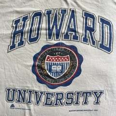 Vintage Howard University HBCU Big Logo Collegiate Short Sleeve Shirt XL *read