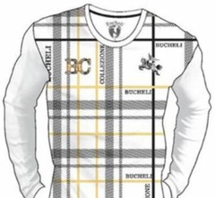 Men’s Long Sleeve Bucheli T Shirt,Italian Style,Cotton,Stretch S to XL….A11.A
