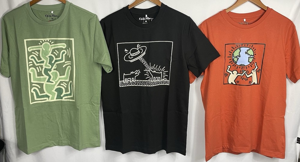 Keith Haring Men’s Graphic Tee Pick Your Color and Size NWT