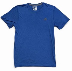 Adidas Ultimate Tee Blue T-Shirt Men Size L Athletic Logo Casual