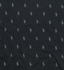 Polo Ralph Lauren Men’s Black All Over Pony Logo Graphic Crew-Neck Sleep T-Shirt