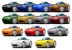 1990-98 Mazda Miata Sports Car Classic Garage Sign Wall Art Graphic Sticker