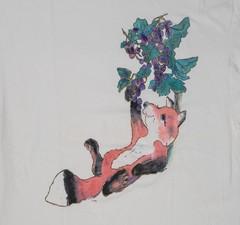 True Vintage 90s Fox Art Tee 3XL Beach Shirt Mom Humor Wine Loungewear Oversized
