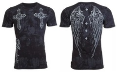 Xtreme Couture by Affliction Men’s T-Shirt Stone Ranger Biker Cross