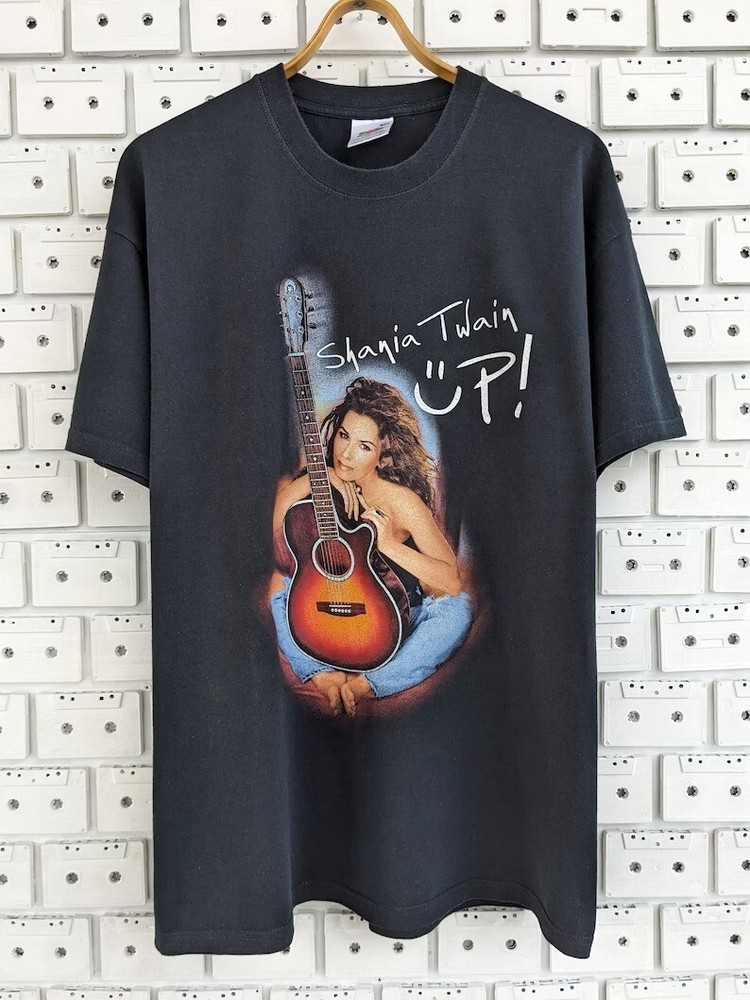 Vintage 2003 Shania Twain Up Tour T-Shirt Country Pop Music Singer Gift For Fans