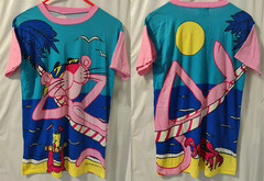 Pink Panther 1994 T-Shirt Beautiful Front Back Print 3D Rare AOP