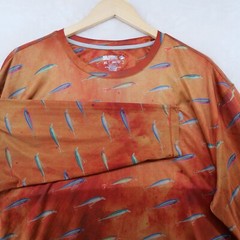 Reel Legends Reel-Tec Men’s Size XL Fish Print Crew-Neck T-Shirt