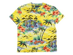 Polo Ralph Lauren Classic Fit Cotton Crewneck Full Print Floral T-Shirt – Yellow