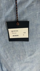 Chad Bermuda short light denim blue. 100% linen. Size 33 waist.