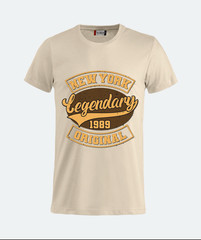 New York Legends T-Shirt Men Women Baseball Shirt Vintage Unisex