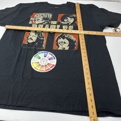 The Beatles Mens 2XL Black Graphic T-Shirt Apple Corps 2020 Band Tee Cotton