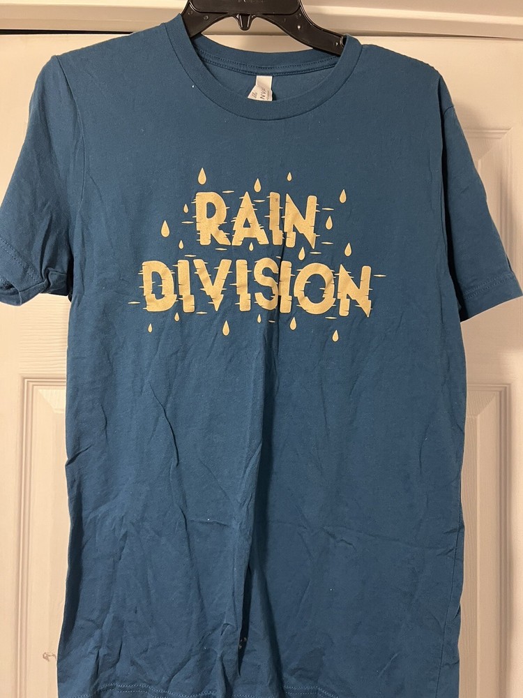 Rain Division Blue Beige Bella+ Canvas Unisex T Shirt Short-Sleeve Cotton Medium