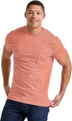 Hanes Men’s T-Shirt Tee Short Sleeve Pocket Tri-Blend Originals Lightweight Crew