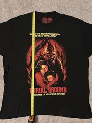 Burial Ground T-shirt Sz XL 1981 Horror Movie Zombie Film Andrea Bianchi Scary