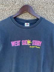 Vintage West Side Story T Shirt Black Size Large Double Sided