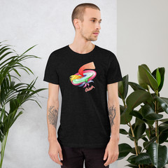 Galaxy Art T-Shirt Hand Drawn Line Art Tee Minimalist Abstract Unisex Design
