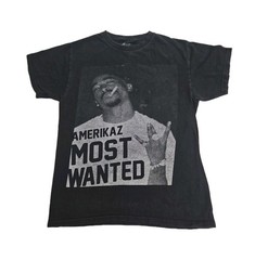 2014 TUPAC Amerikaz Most Wanted T-Shirt Black Size Small Rap Music 100% Cotton