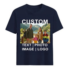 Heat Transfer Custom Tee Personalized Text Photo Logo Unisex Design