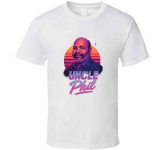 Uncle Phil Fresh Prince Of Belair Retro 80’s Neon Portrait Tv T Shirt