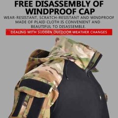 Outdoor Shirts Camo Combat T-Shirt Hooded Men Tactical Shirt Airsoft