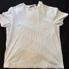 Classic white ribbed men’s shirt perfect for any occasion