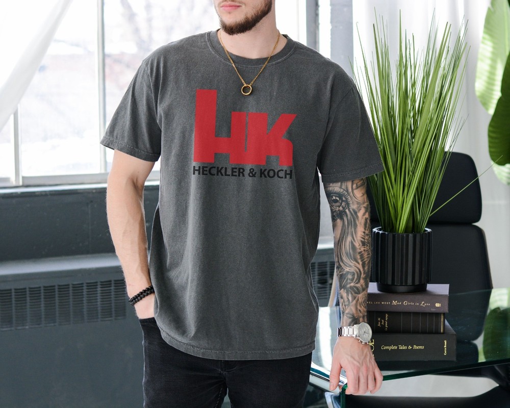 Heckler & Koch T-Shirt 2nd Amendment Pro Gun Firearms Premium Comfort Colors Tee