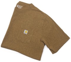 Carhartt Mens XL Tall Brown Heather Pocket T Shirt Relaxed Fit Workwear TX3296