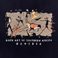 VTG T Shirt Mens XXL Rock Art Southern Africa Namibia Single Stitch Hand Printed