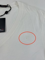 *MINOR DEFECT* RLX by Ralph Lauren Men’s V-Neck T-Shirt – White – Size: Medium