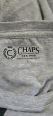Chaps Mens T Shirt Size Large Grey ATC Three Wheel ATV Motocross Swamp Racing