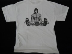 NEW STEEL WORKER : “DTG” PRINT On 100% COTTON WHITE T-SHIRT LARGE