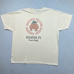 Y2K US Marine Corps T-Shirt Men’s 2XL Bulldog Military Semper Fi